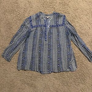 EUC Lucky Brand top, sz XL
